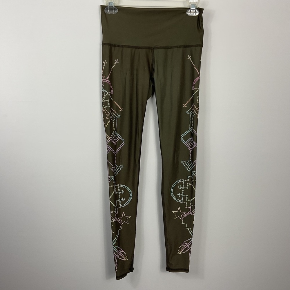 Teeki Seven Crowns Hot Pant Yoga Leggings Pants Women's Size Small